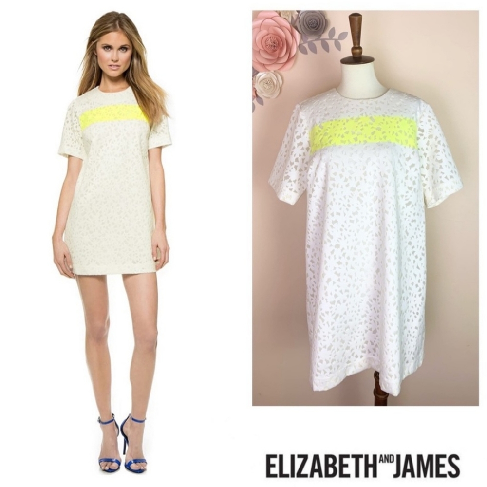 Elizabeth and James'Chelle' Flocked Shift Dress